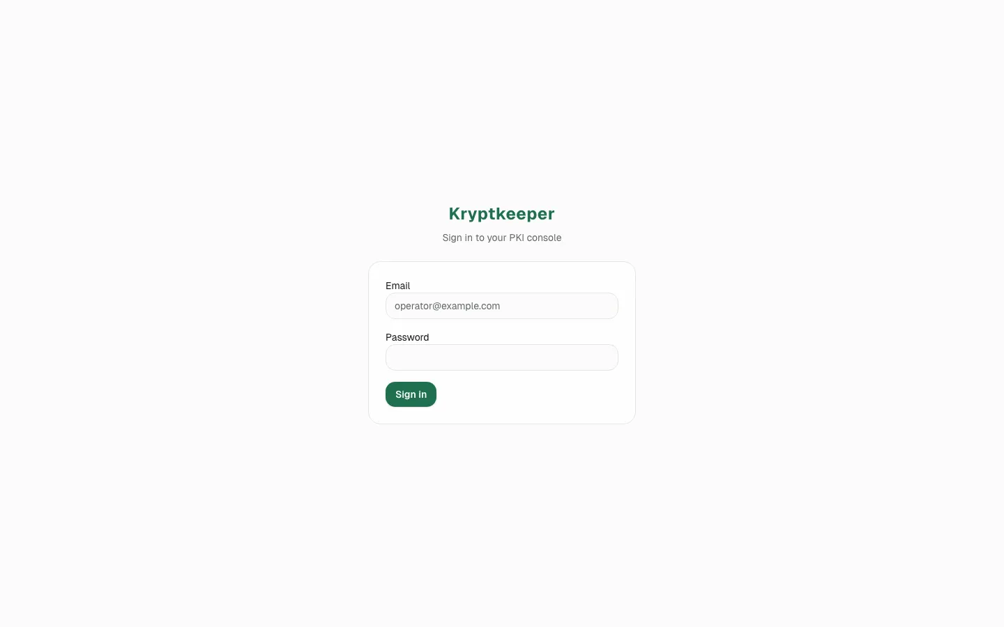 Open the sign-in page