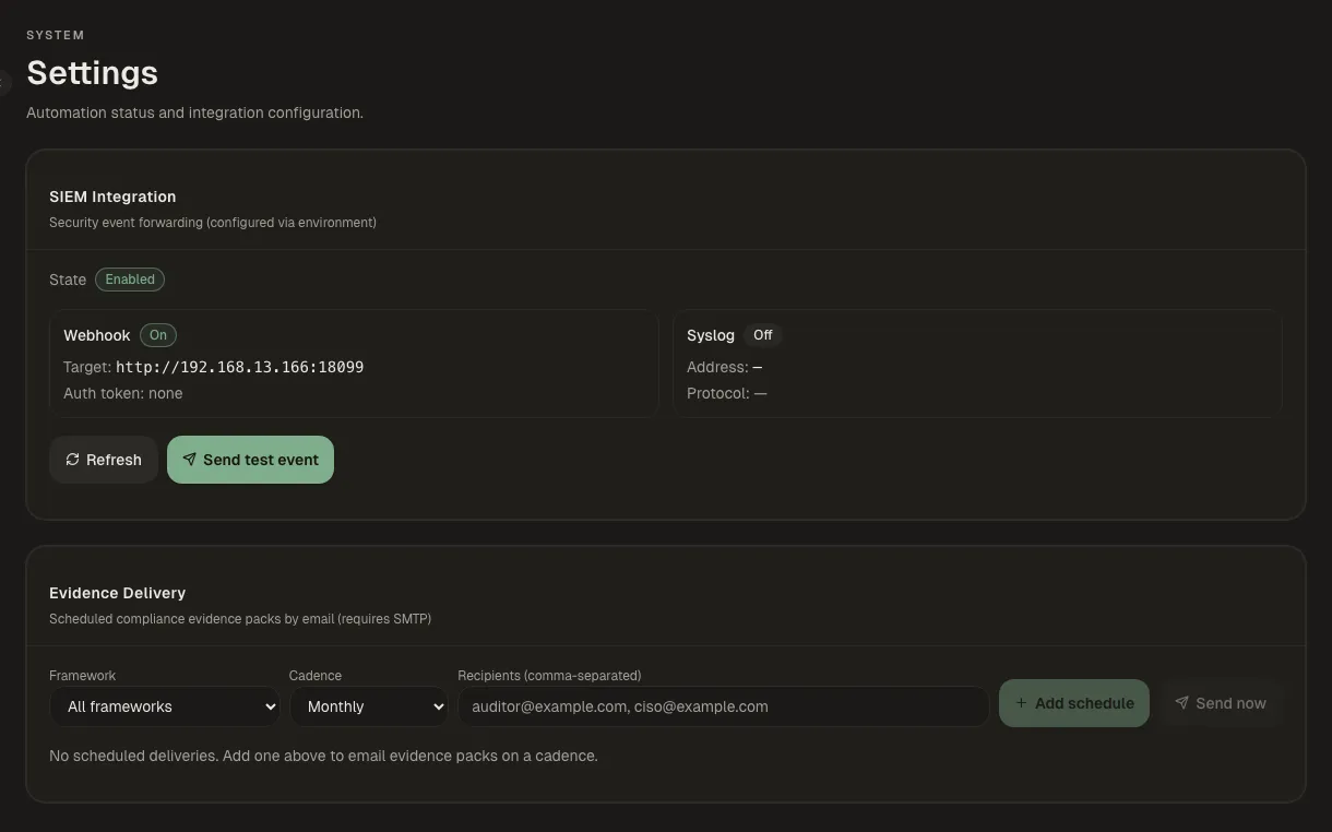 Build your own integrations screen in Kryptkeeper